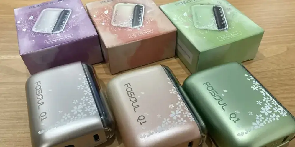 【櫻花金/櫻花粉/櫻花綠】Fasoul Q1主機櫻花系列新色 專為IQOS ILUMA用戶打造二回機機型一支菸可抽兩次 全螢幕LCD煙機